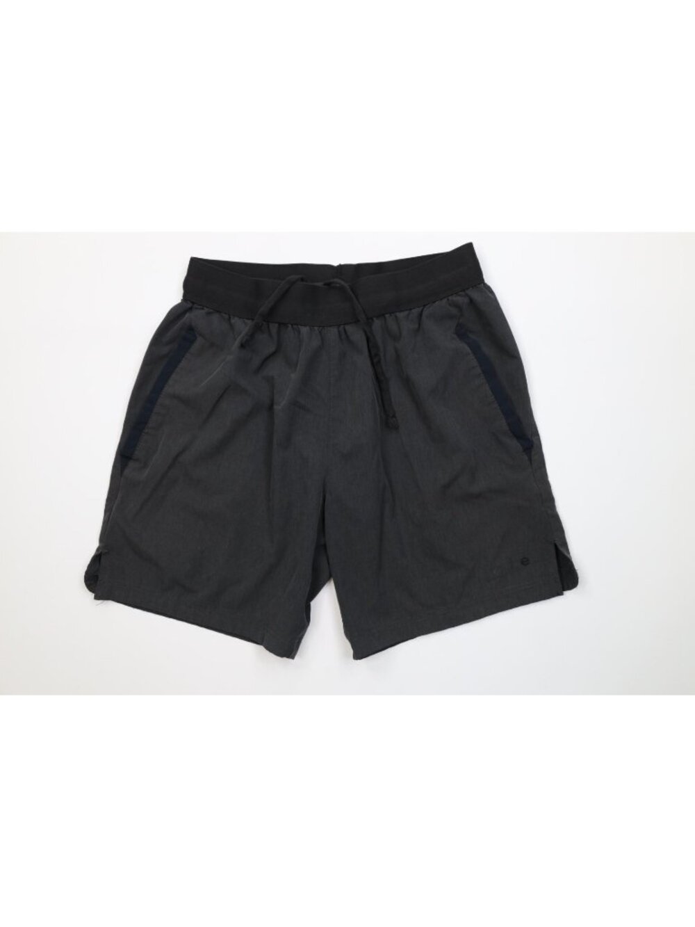 Vintage Y2K Mitre Mens Small Spell Out Running Jogging Soccer Shorts Dark Gray
